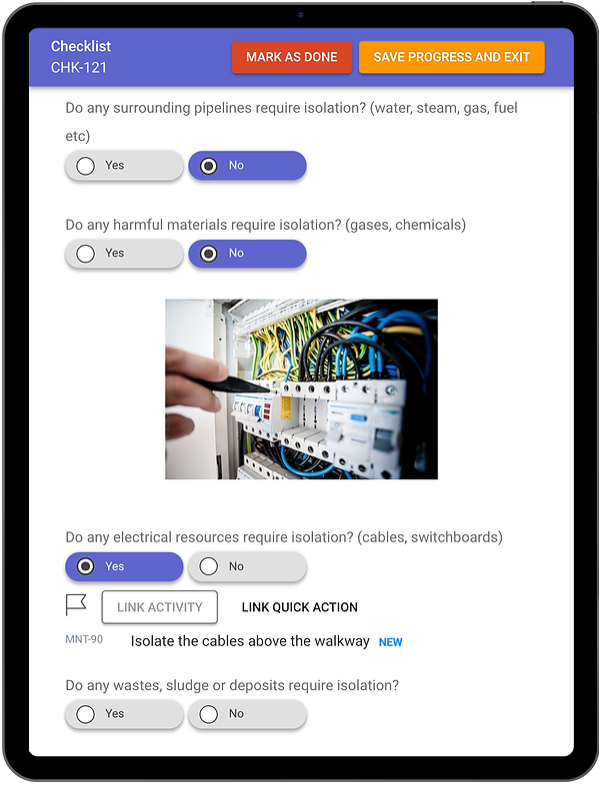 Checklist Action Tracking