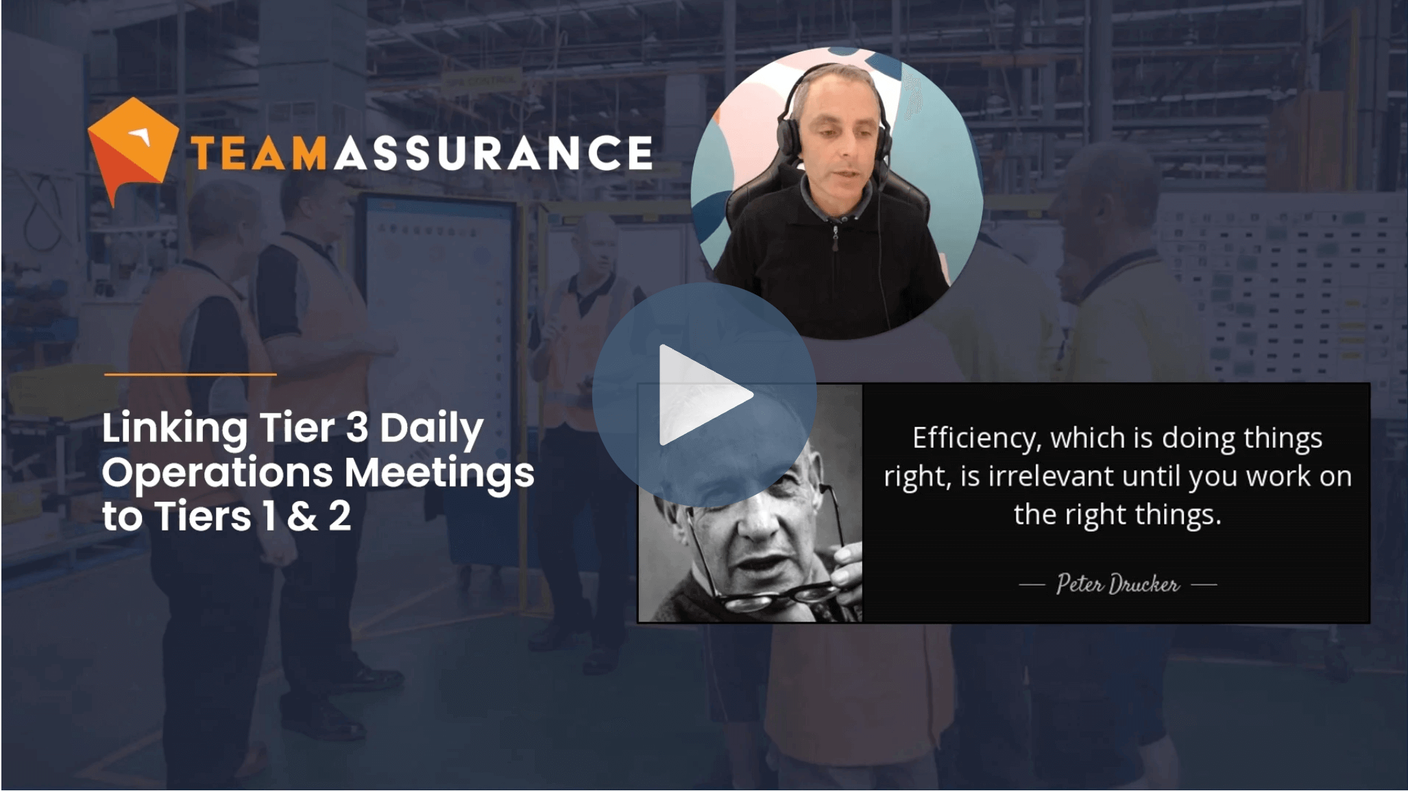 Tier 3 Daily Operations Meetings Webinar Screenshot